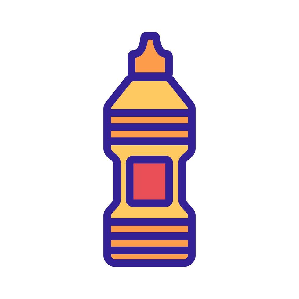 Flasche Ketchup für Küche Symbol Vektor Umriss Illustration