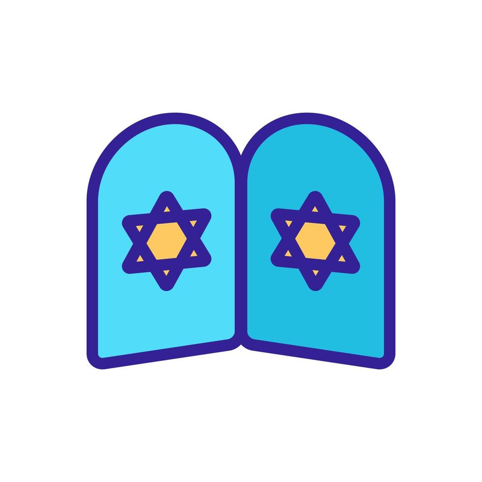 Israel-Icon-Vektor. isolierte kontursymbolillustration vektor