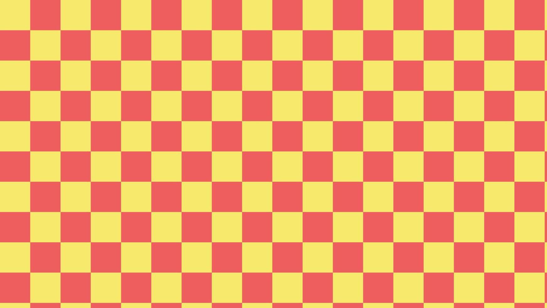 söt pastell orange och gula rutor, gingham, pläd, rutmönster estetisk tapetillustration, perfekt för tapeter, bakgrund, vykort, bakgrund för din design vektor