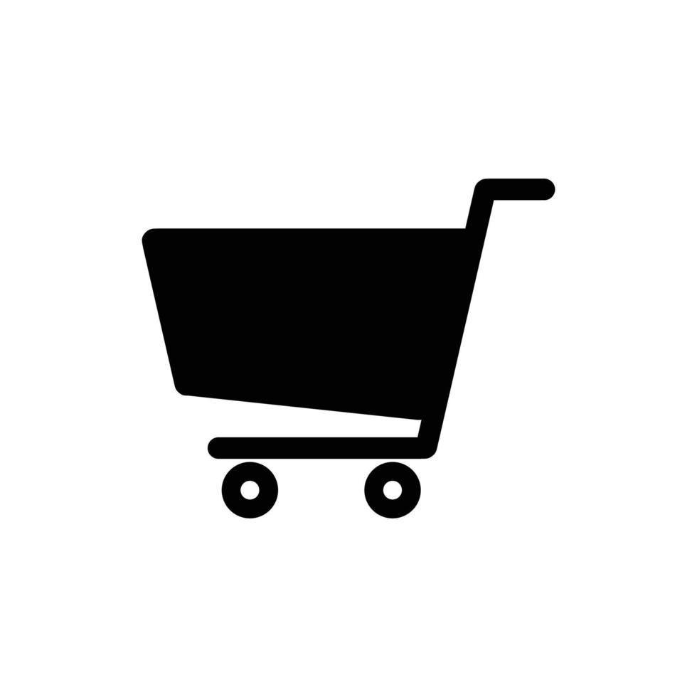 Einkaufswagensymbol Shop- und Verkaufssymbol. Einkaufswagen-Symbolvektor. Einkaufswagen einfaches Zeichen. Warenkorb-Logo-Design. Warenkorb-Vektor-Design-Illustration. Einkaufswagen-Symbolbild. Wagen vektor