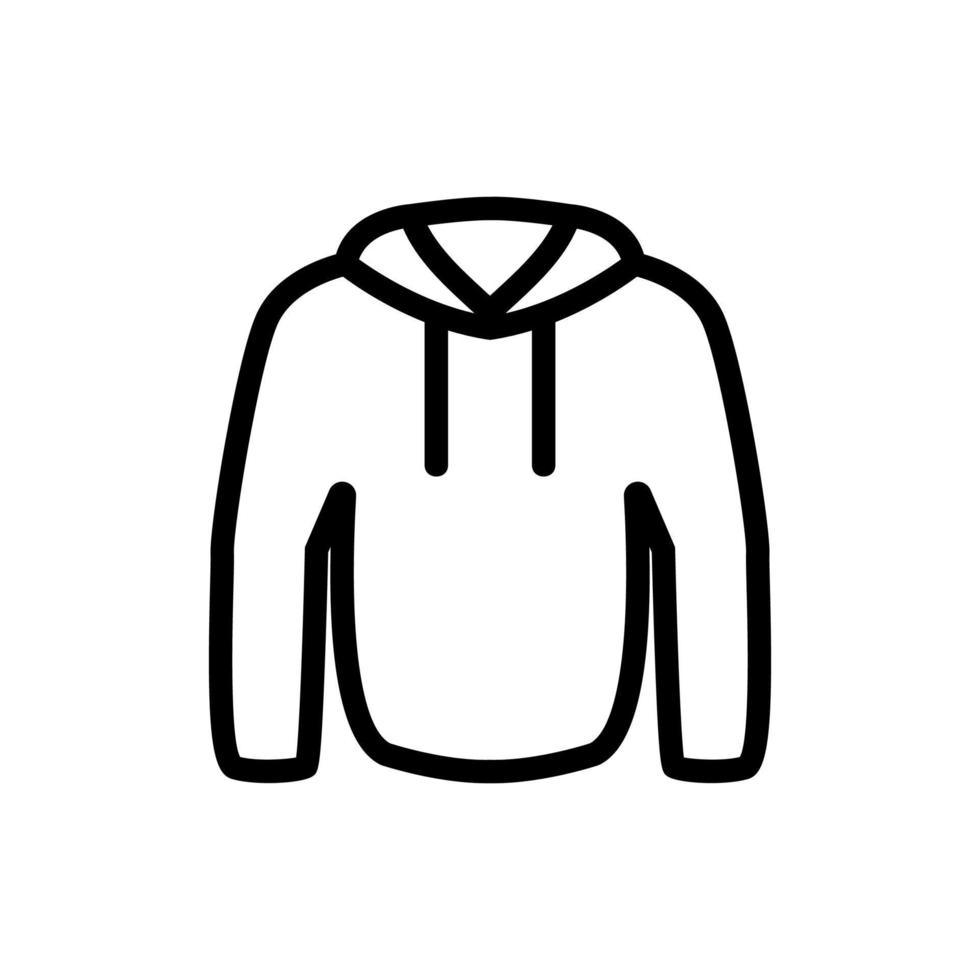 Symbolvektor für Winterjacke. isolierte kontursymbolillustration vektor