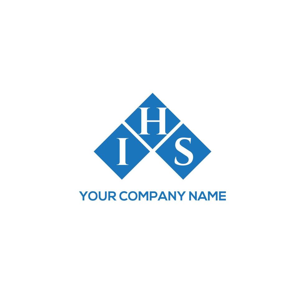 ihs-Brief-Logo-Design auf weißem Hintergrund. ihs kreatives Initialen-Buchstaben-Logo-Konzept. ihs Briefgestaltung. vektor