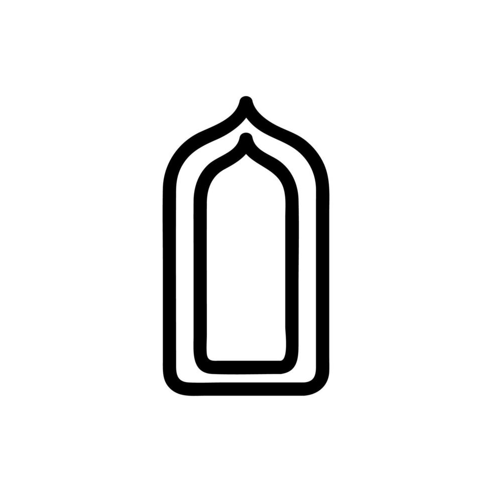 Islam-Icon-Vektor. isolierte kontursymbolillustration vektor