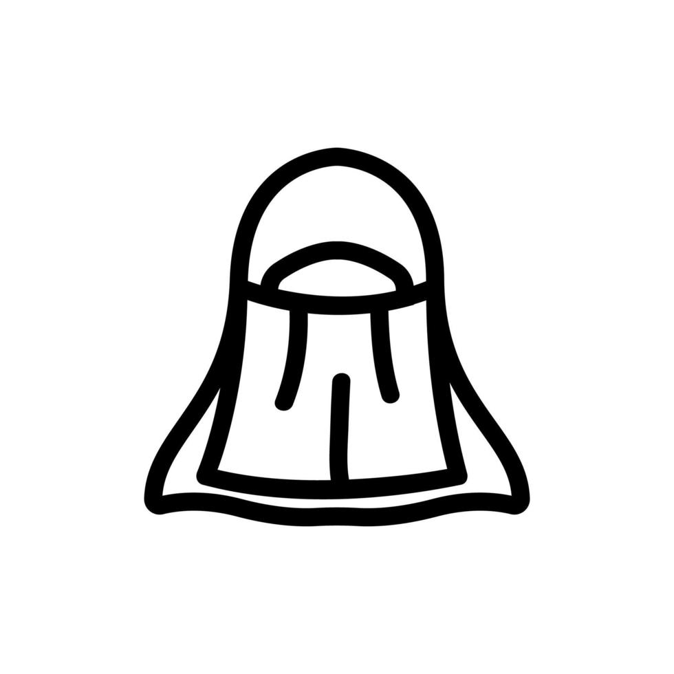 islam ikon vektor. isolerade kontur symbol illustration vektor