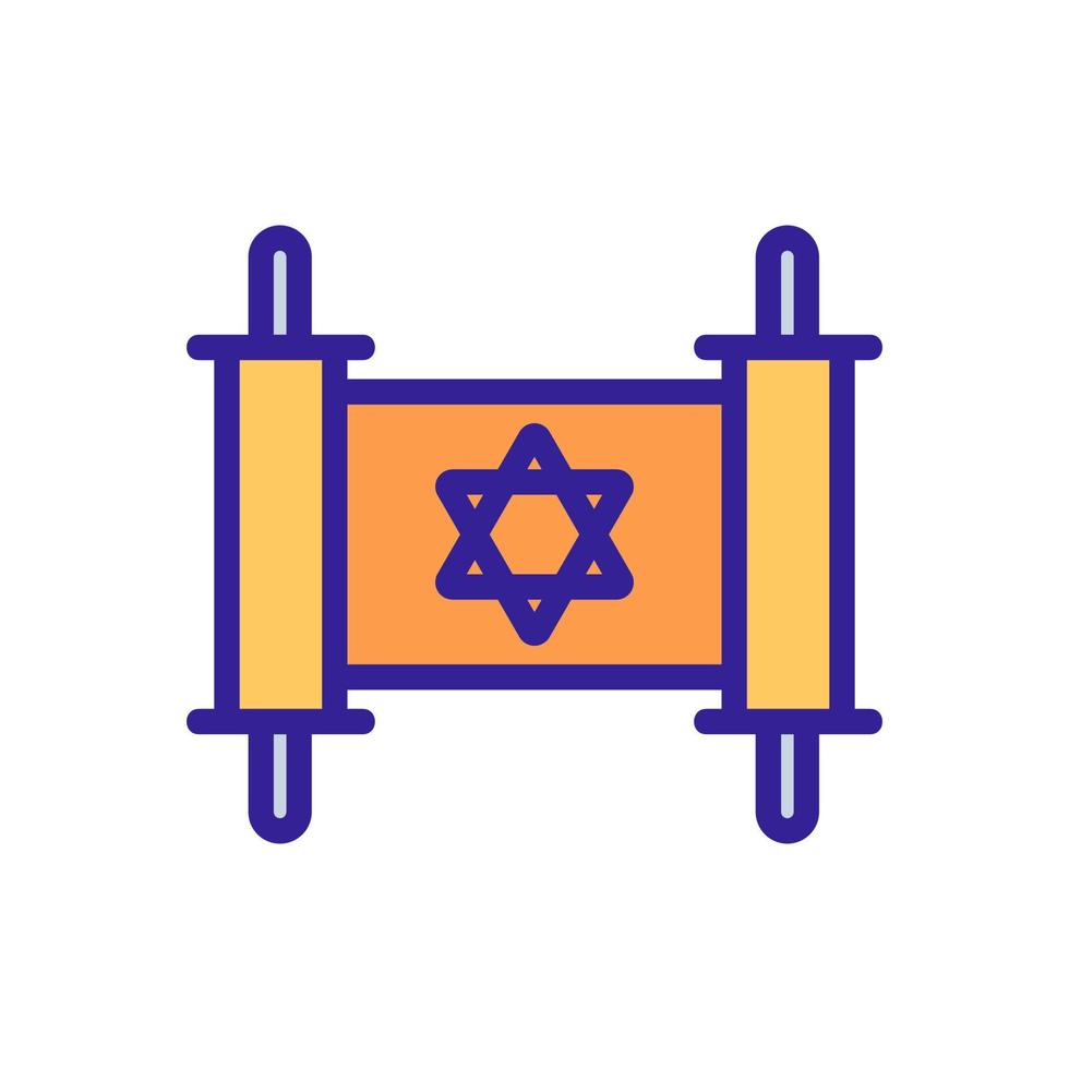 Israel ikon vektor. isolerade kontur symbol illustration vektor