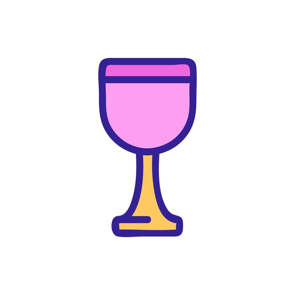 Wein-Symbol-Vektor. isolierte kontursymbolillustration vektor