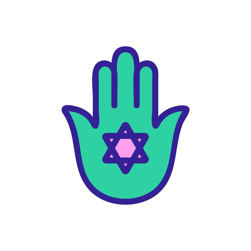 Israel-Icon-Vektor. isolierte kontursymbolillustration vektor