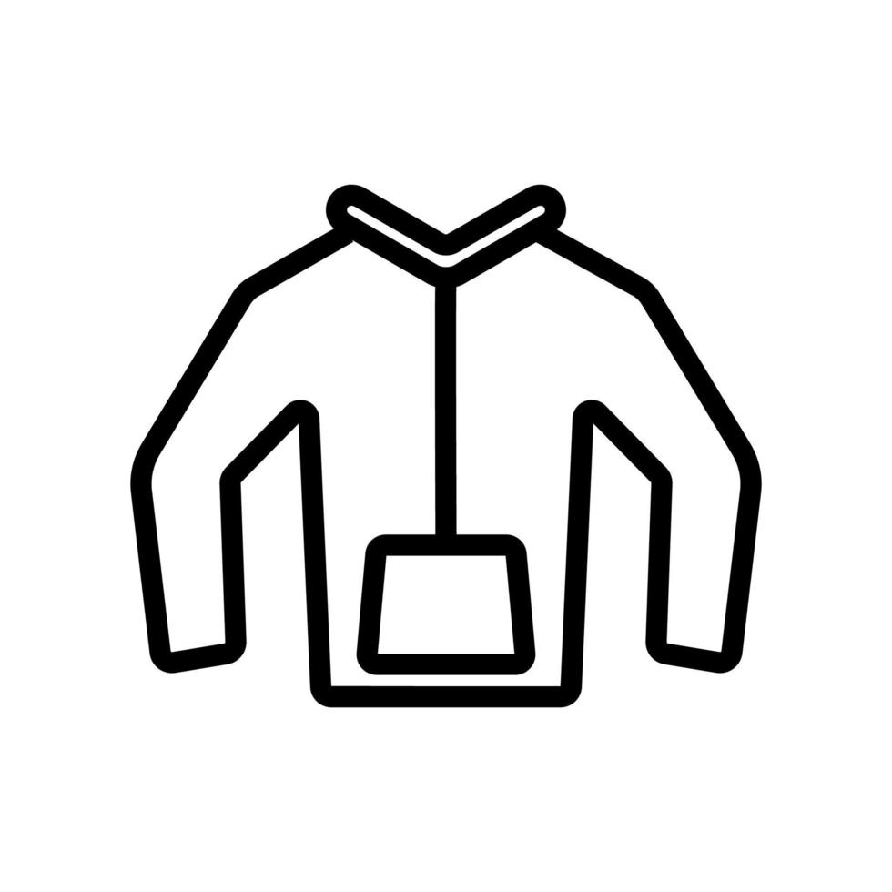 Hoodie-Symbolvektor. isolierte kontursymbolillustration vektor