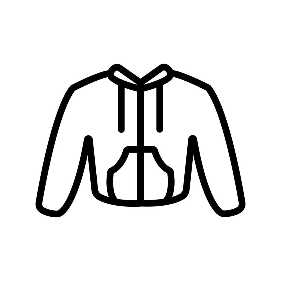 Pullover-Symbolvektor. isolierte kontursymbolillustration vektor