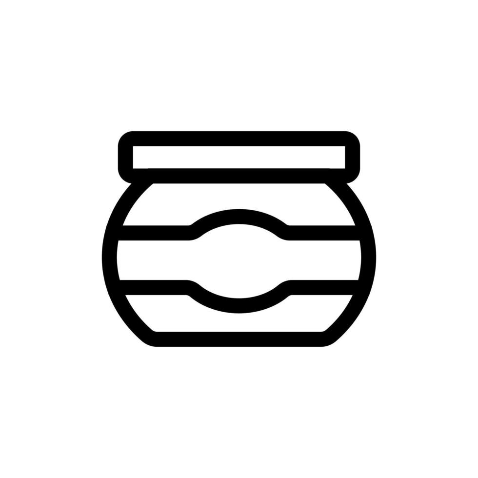 honung ikon vektor. isolerade kontur symbol illustration vektor