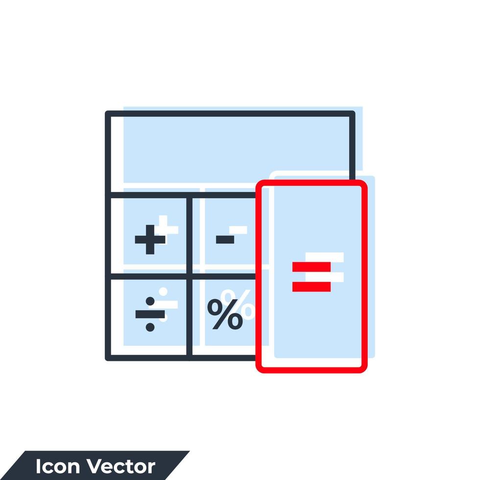 matematisk ikon logotyp vektorillustration. miniräknare symbol mall för grafik och webbdesign samling vektor