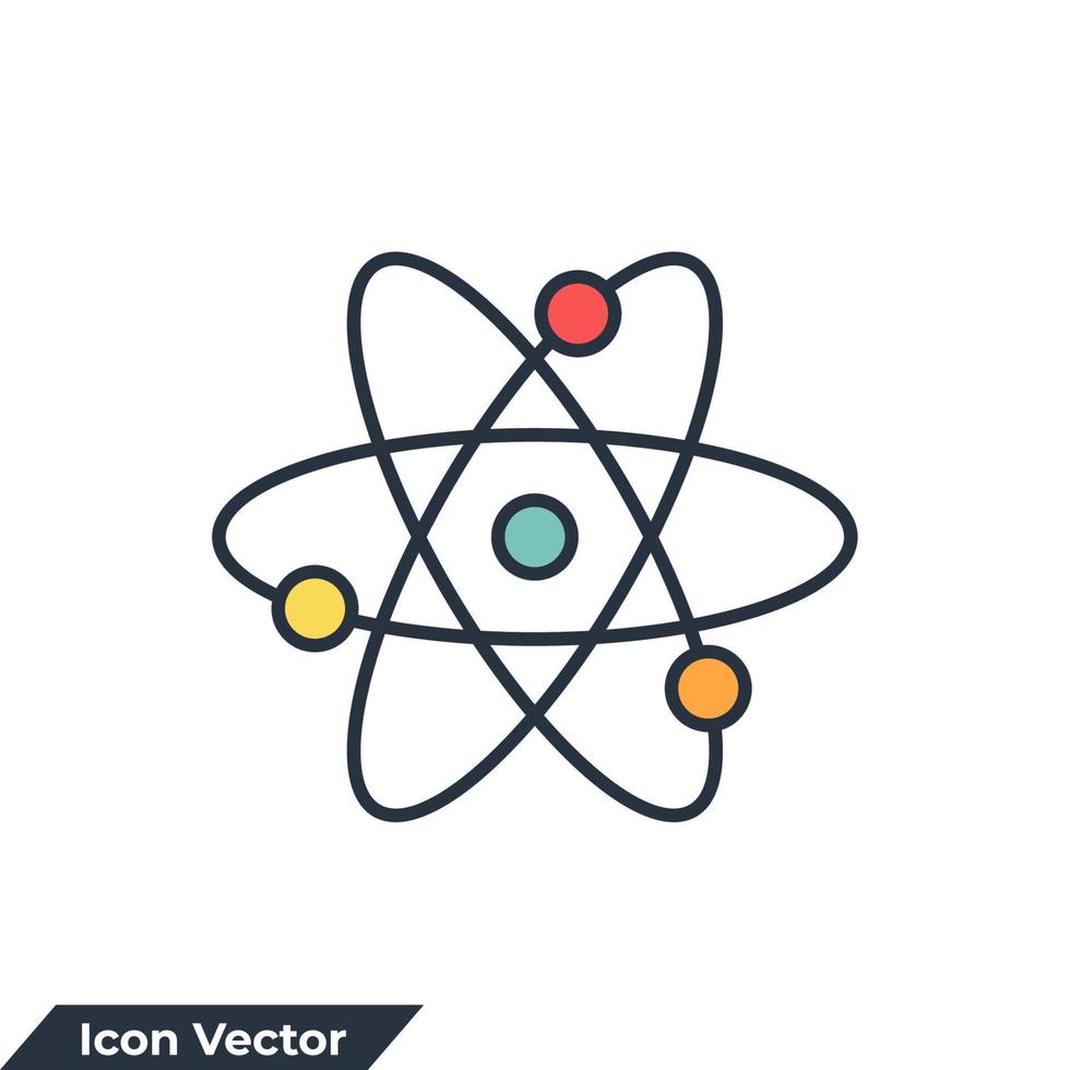 Physik-Symbol-Logo-Vektor-Illustration. Quantenatom-Symbolvorlage für Grafik- und Webdesign-Sammlung vektor