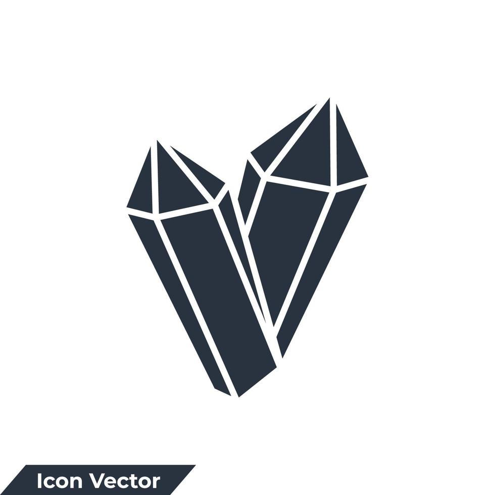 Gemmologie-Symbol-Logo-Vektor-Illustration. Edelsteinsymbolvorlage für Grafik- und Webdesign-Sammlung vektor