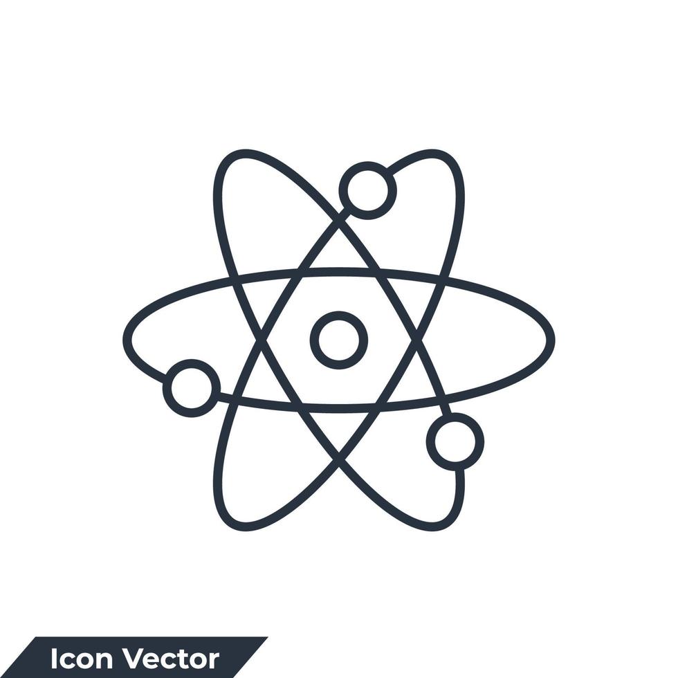 Physik-Symbol-Logo-Vektor-Illustration. Quantenatom-Symbolvorlage für Grafik- und Webdesign-Sammlung vektor