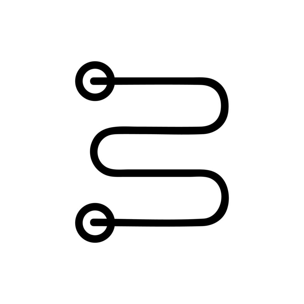 elektrisk konvektor vektor ikon. isolerade kontur symbol illustration