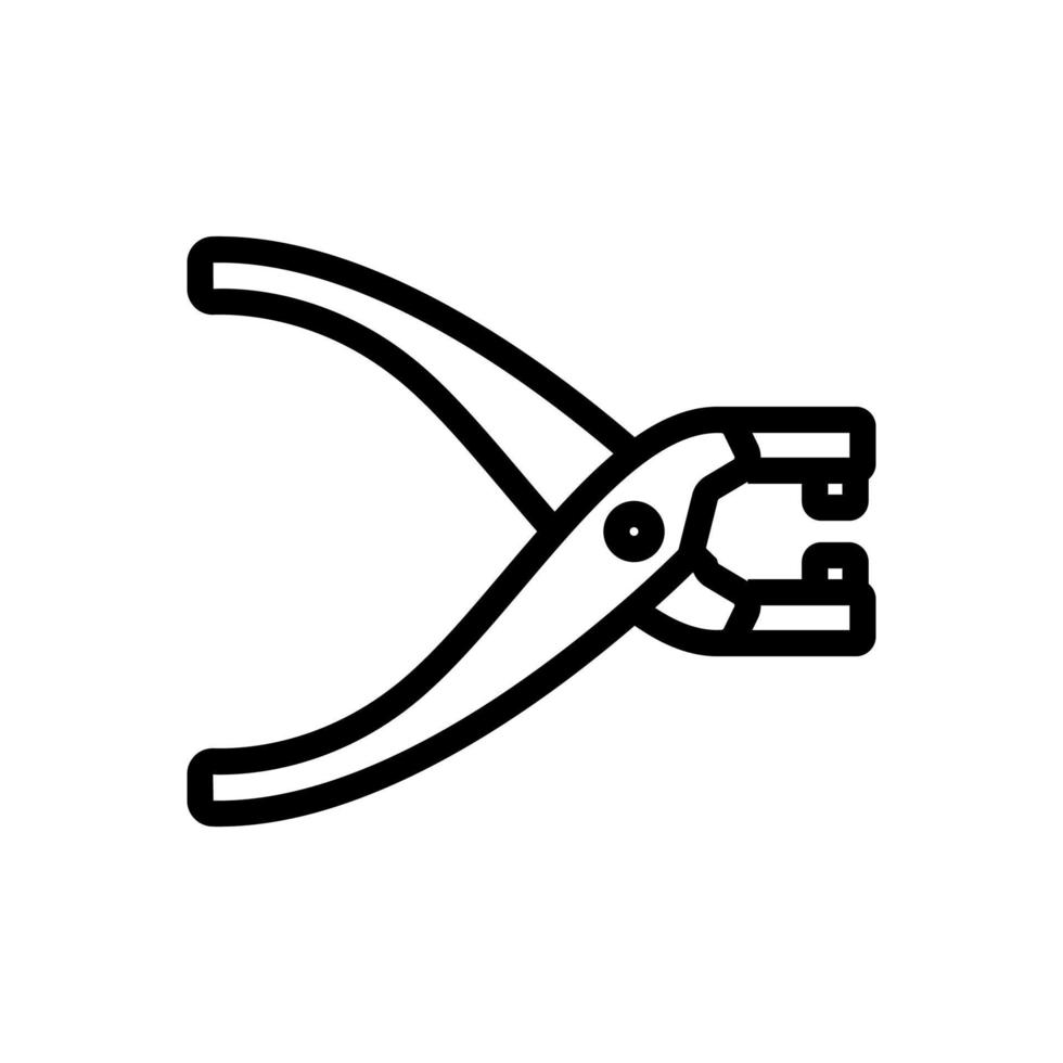 manuelle locher symbol vektor umriss illustration