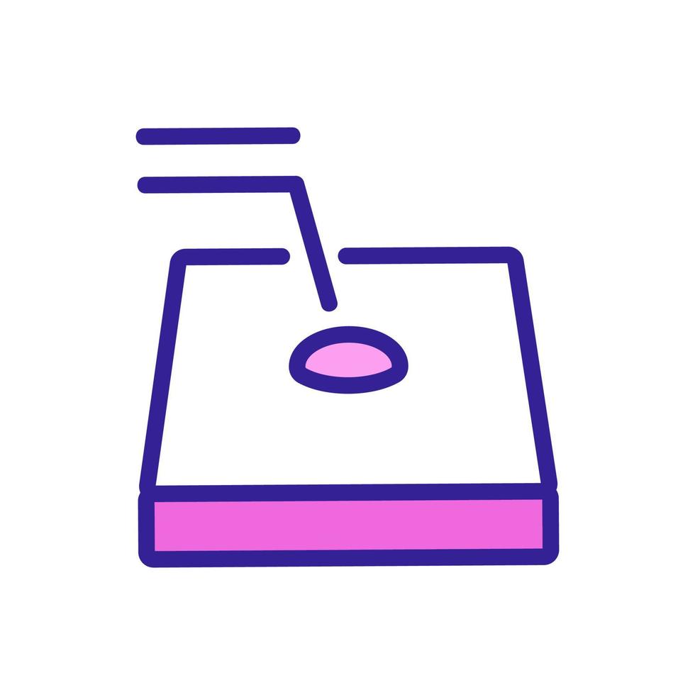 Symbolvektor für Blutkörperchenanalyse. isolierte kontursymbolillustration vektor