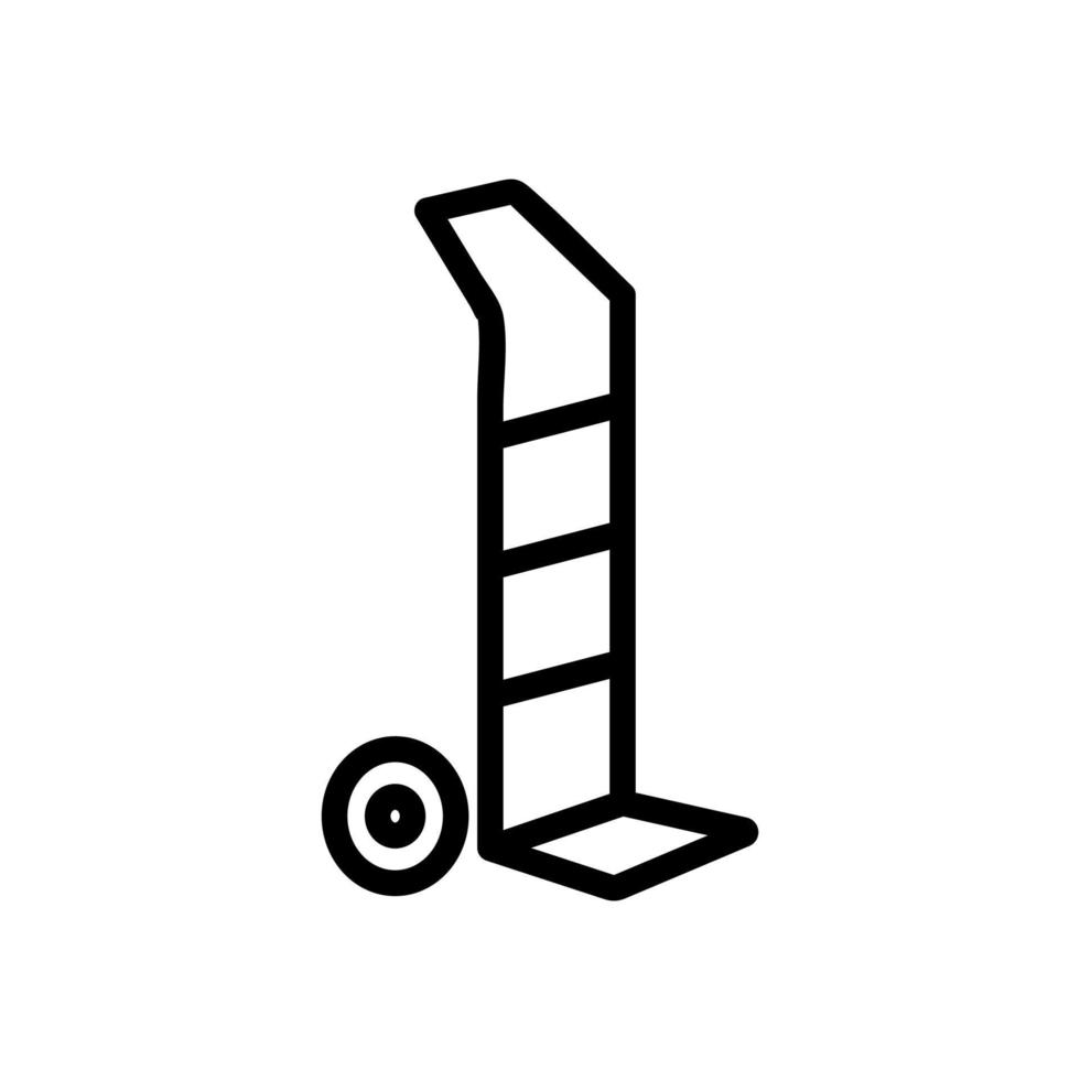 zweirädrige Trolleys Symbol Vektor Umriss Illustration