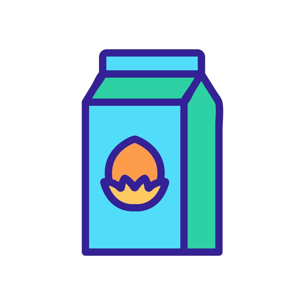 Nussmilch Symbol Vektor Umriss Illustration