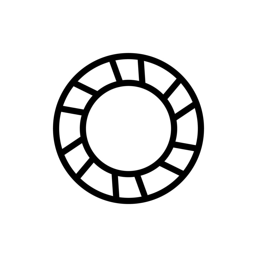 mångfärgade scrunchies ikon vektor kontur illustration