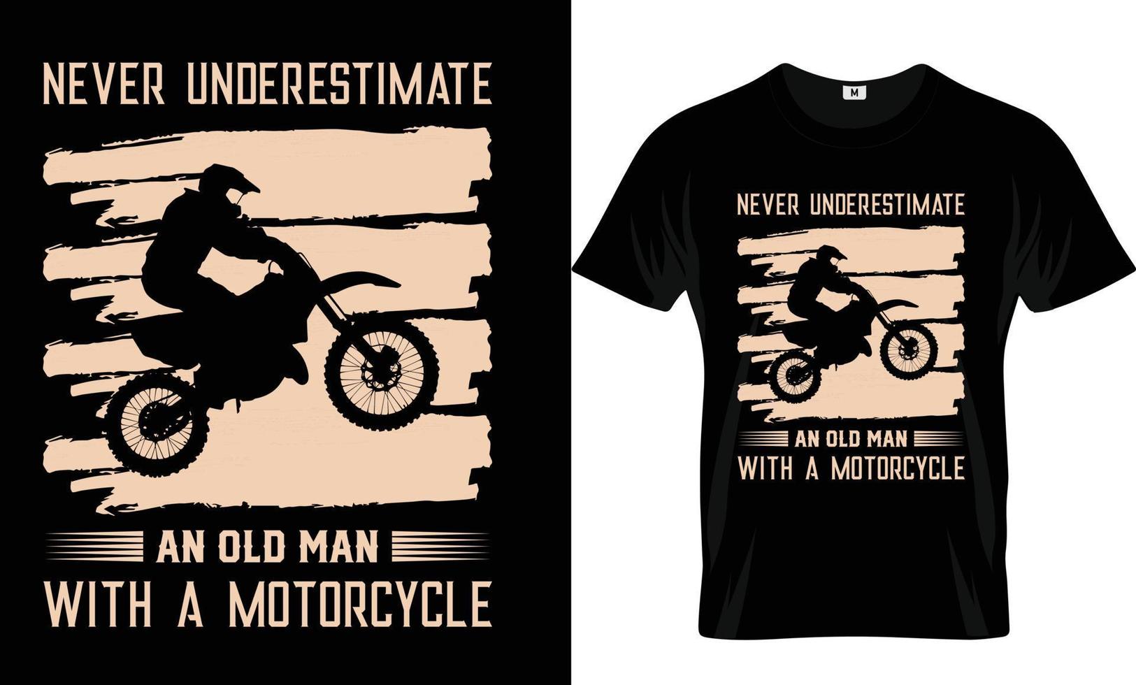 motorcykel t-shirt design vektor