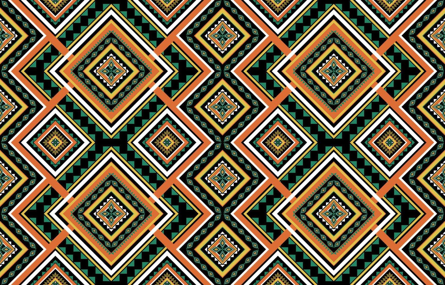 geometriska etniska sömlösa mönster. traditionell tribal stil. design för bakgrund, illustration, textur, tyg, tapeter, kläder, matta, batik, broderi vektor