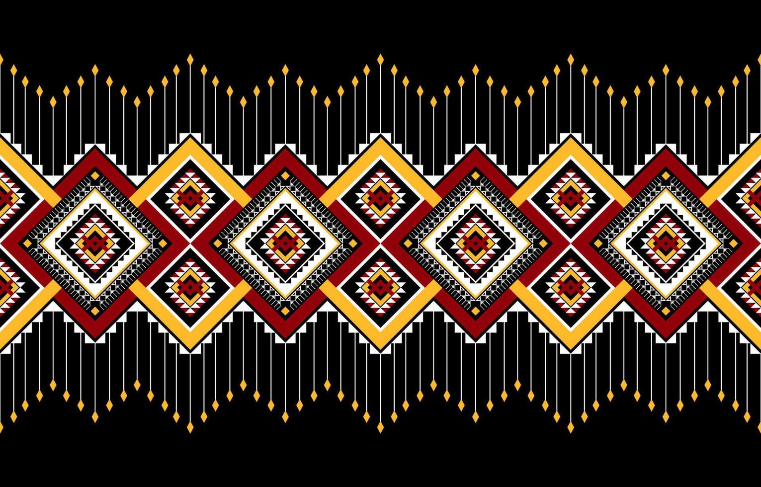 traditionella etniska sömlösa mönster. tribal vektor prydnad. design för bakgrund, illustration, tapeter, tyg, aztek, kläder, matta, batik, broderi