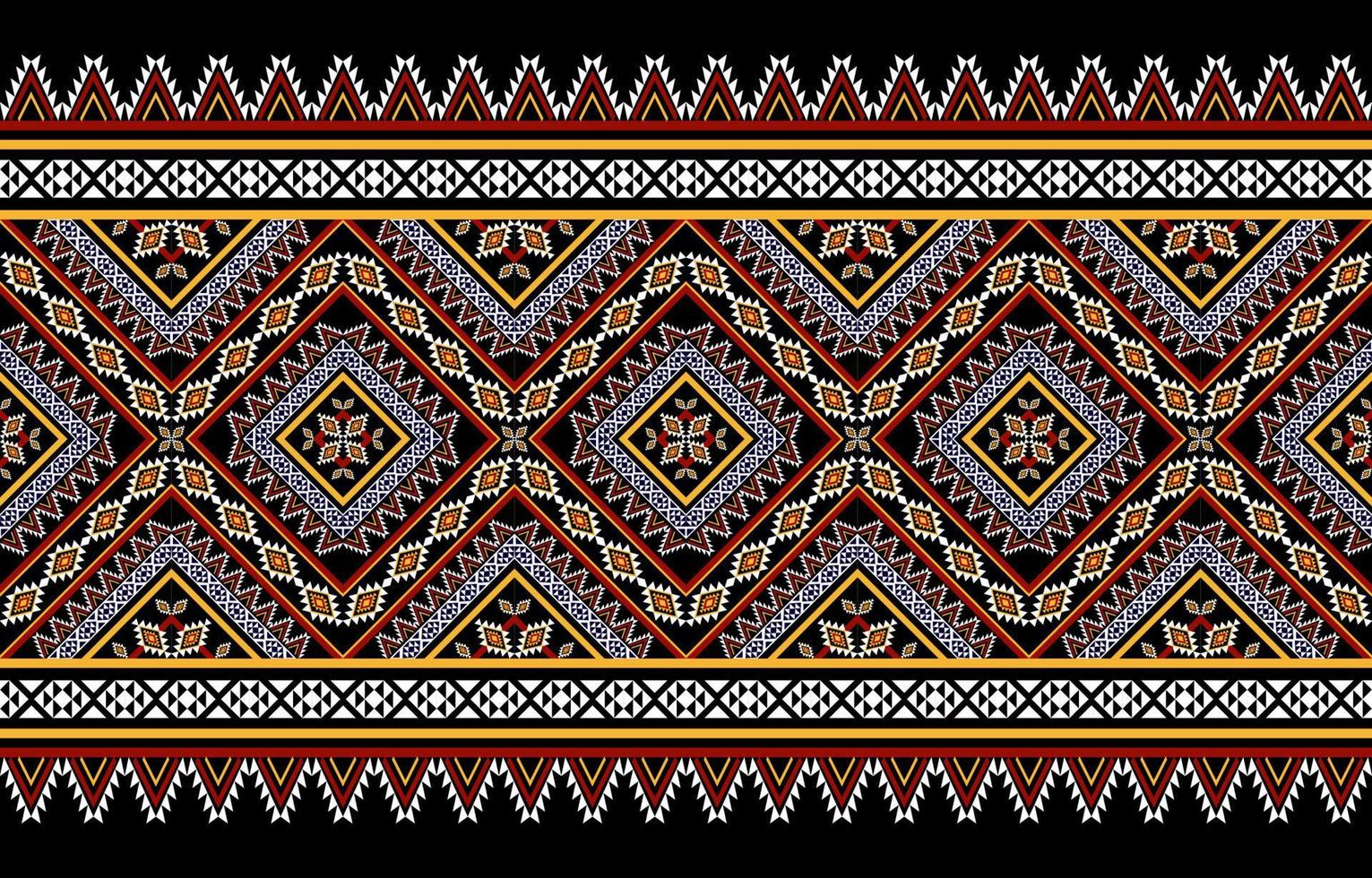 abstraktes geometrisches ethnisches Muster traditionell. amerikanischer, mexikanischer Stil. Design für Hintergrund, Illustration, Tapete, Stoff, Batik, Teppich, Kleidung, Stickerei vektor