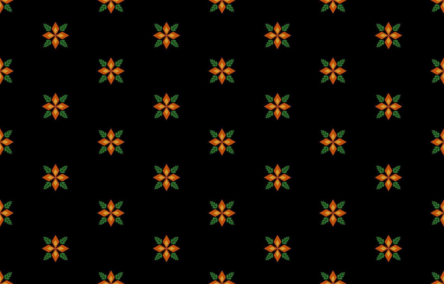 etniska sömlösa mönster. färgglad dekorativ blomma. inhemska traditionella. design för bakgrund, tapeter, inslagning, textur, tyg, batik, cappet, kläder, broderi vektor