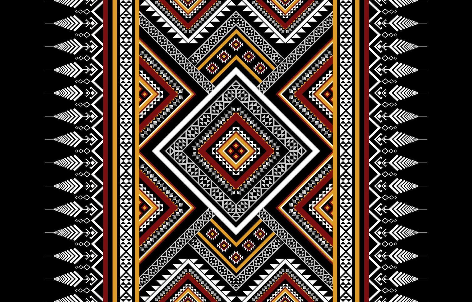 Stammes- traditionelles geometrisches ethnisches Muster. aztekischer Stil. Design für Hintergrund, Illustration, Tapete, Stoff, Textur, Batik, Teppich, Kleidung, Stickerei vektor