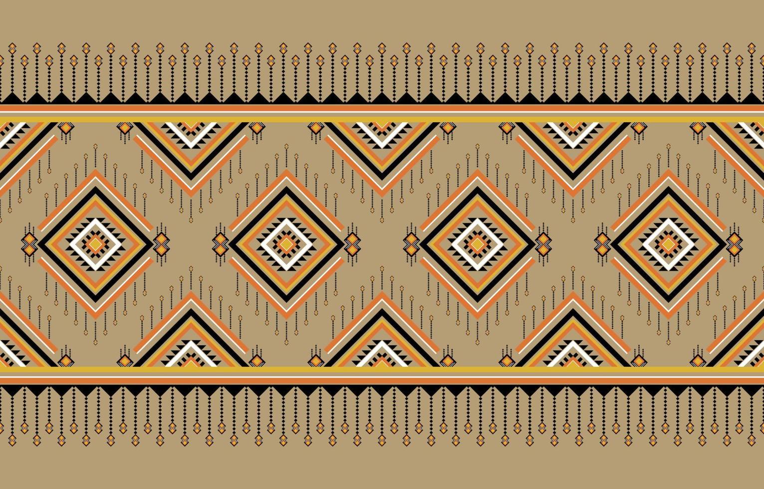 traditionelles Design des geometrischen ethnischen nahtlosen Musters für Hintergrund, Illustration, Tapete, Gewebe, Kleidung, Batik, Teppich, Stickerei vektor