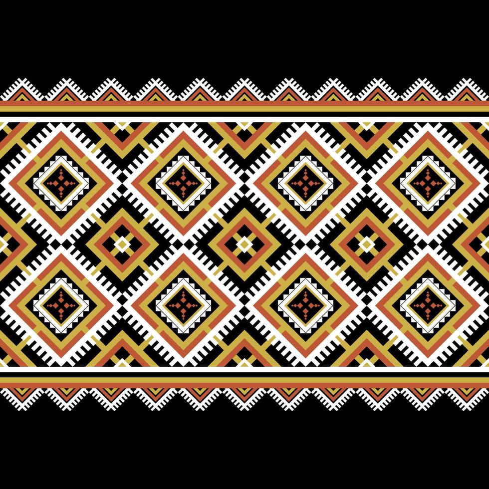 geometriska etniska sömlösa mönster. traditionell tribal stil. design för bakgrund, illustration, textur, tyg, batik, tapeter, matta, kläder, broderi. vektor