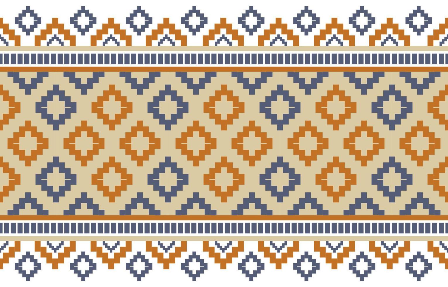 geometrisches ethnisches nahtloses Muster. traditioneller Stammesstil. design für hintergrund,illustration,textur,stoff,tapete,kleidung,teppich,sarong,batik,stickerei vektor