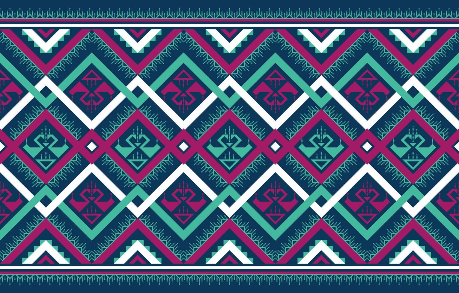 abstrakt geometriska etniska sömlösa mönster. traditionell tribal stil. design för bakgrund, illustration, textur, tyg, batik, tapeter, matta, kläder, broderi. vektor