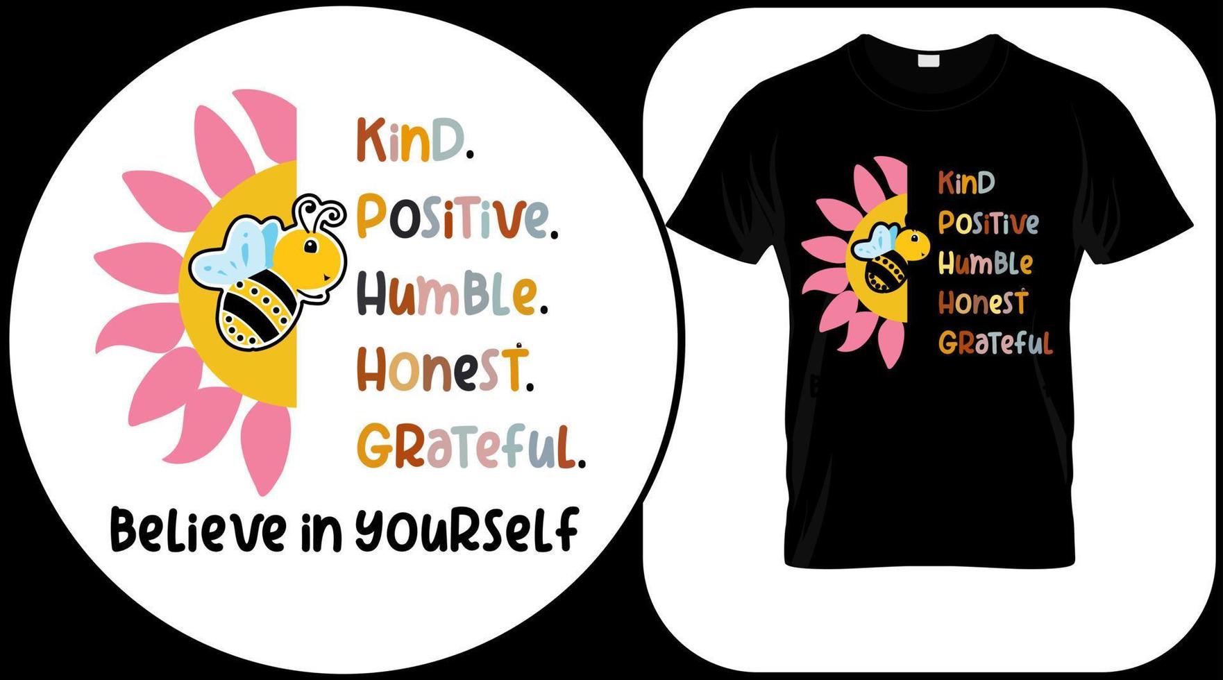 positiva roliga bee citat isolerad på vit bakgrund. honungsbi handritad bokstäver. söt honung älskar sommar citat ordspråk. typografi vektor print illustration för t-shirt, gratulationskort, affisch.