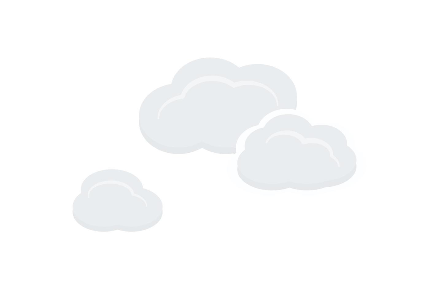 Sammlung von Cartoon-Blasenwolkenvektoren auf weißem Hintergrund vektor