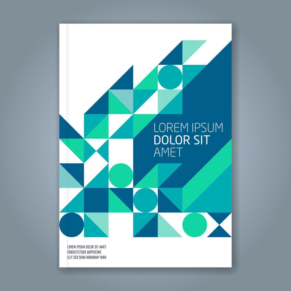 minimaler geometrischer formen designhintergrund für geschäftsbericht bucheinband broschüre flyer poster vektor