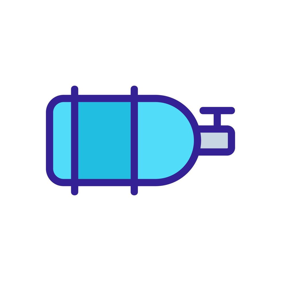 gas butan ikon vektor. isolerade kontur symbol illustration vektor