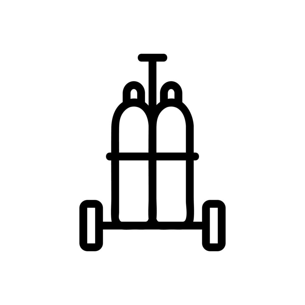 gasstråle ikonen vektor. isolerade kontur symbol illustration vektor