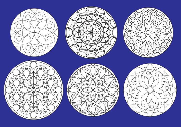 Healing mandalas vektor