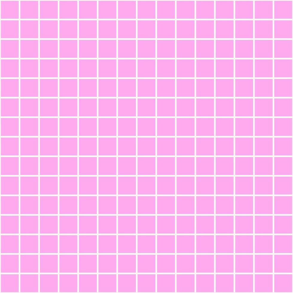 Nahtloses abstraktes Muster mit vielen geometrischen rosa Quadraten mit weißen Randlinienfeldern. Vektordesign. papier, stoff, stoff, stoff, kleid, serviette, druck, geschenk, hemd, bett, mädchen, baby, konzept vektor