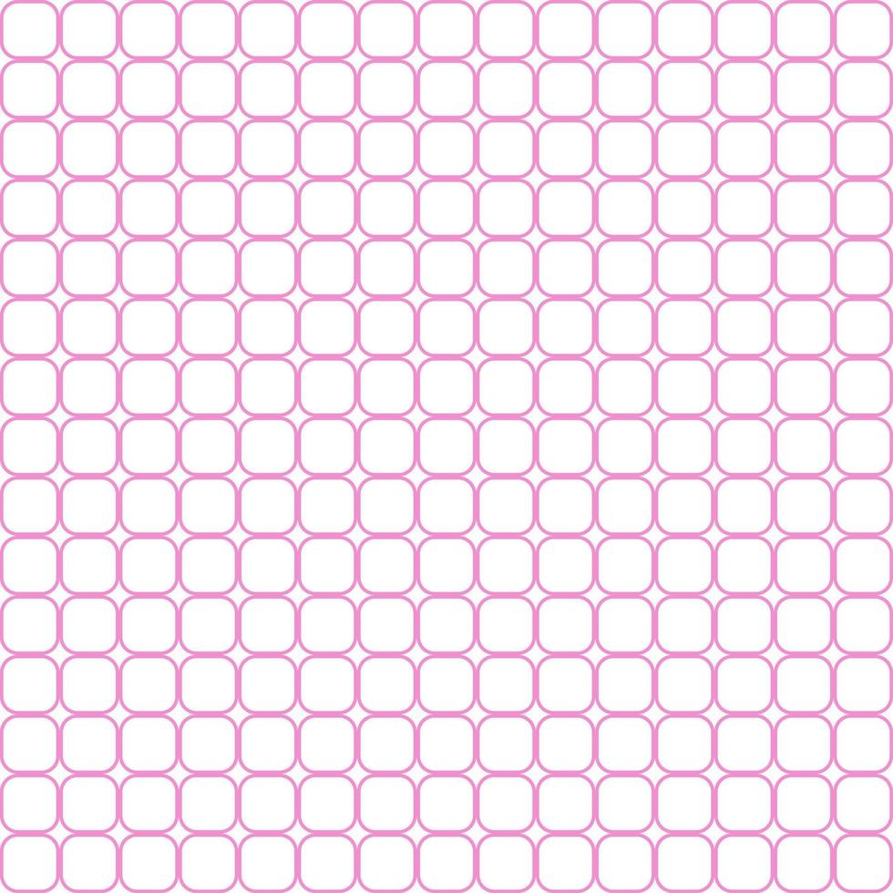 Nahtloses abstraktes Muster mit vielen geometrischen rosa quadratischen Kästen mit abgerundeten Kanten. Vektor-Hintergrunddesign. papier, stoff, stoff, stoff, kleid, serviette, druck, geschenk, hübsch, hemd, bett, konzepte. vektor