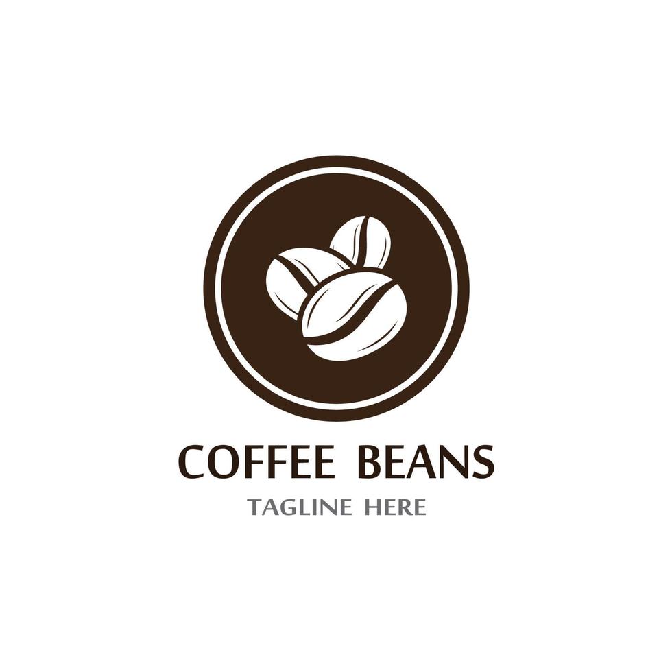 Kaffeebohne Symbol Vektor