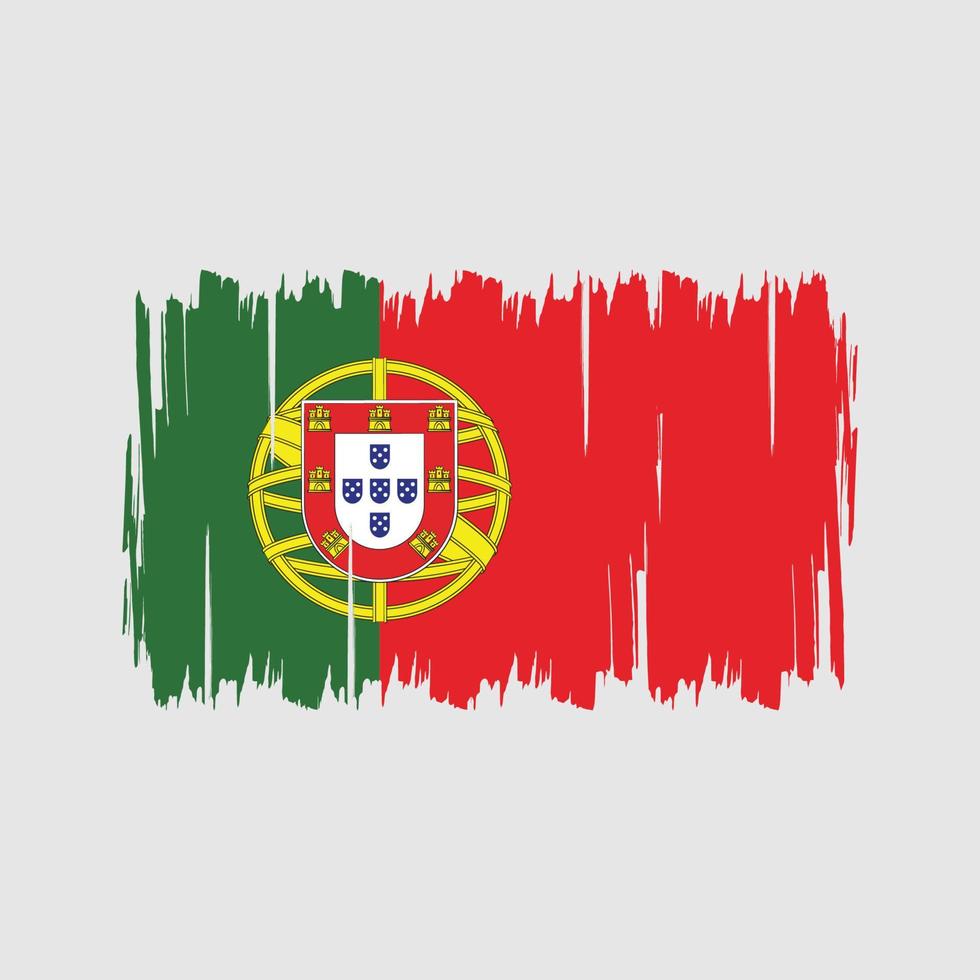 Vektor der portugiesischen Flagge. Nationalflagge