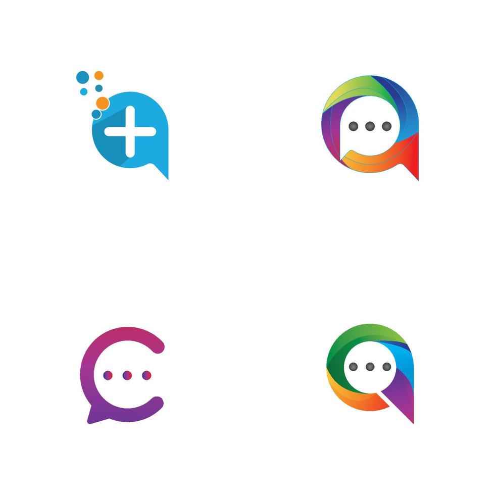 bubbla chat social mall och symbol vektor