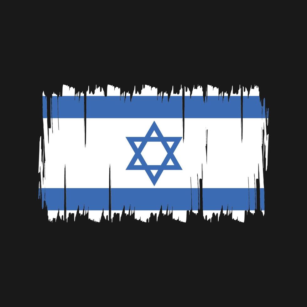 Vektor der israelischen Flagge. Nationalflagge