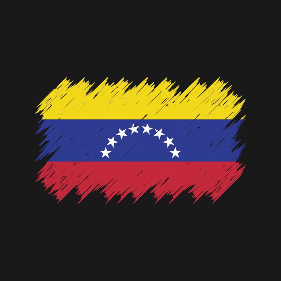 Venezuelas flaggborste. National flagga vektor