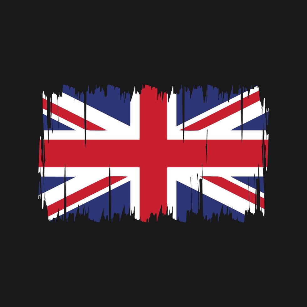 Storbritannien flagga vektor. National flagga vektor