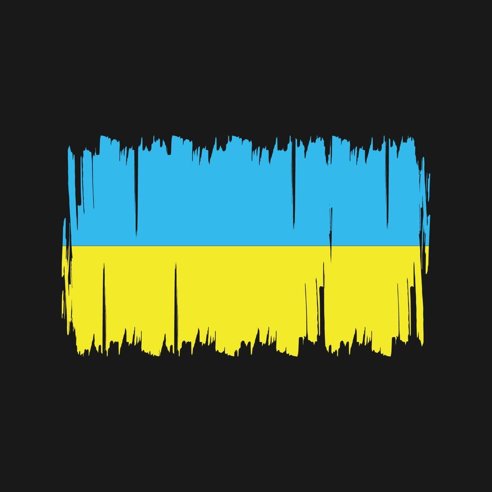 ukrainska flaggan vektor. National flagga vektor