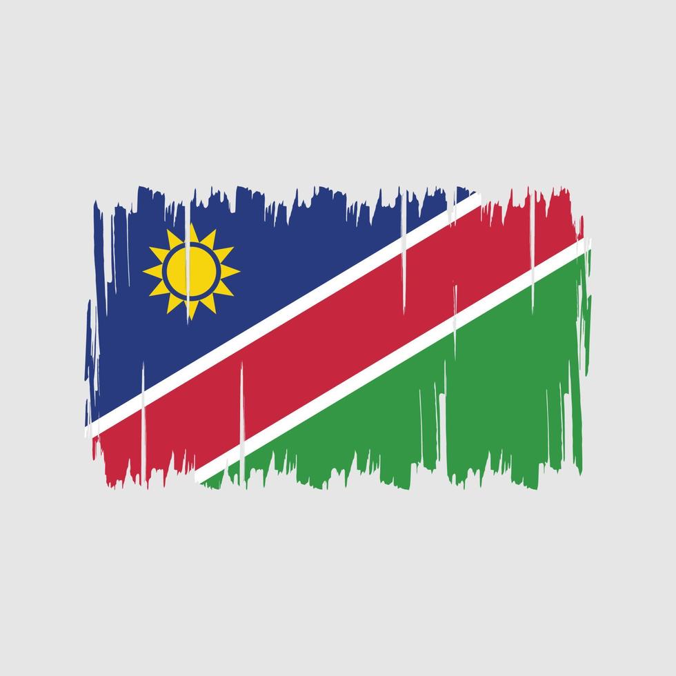 Namibia flagga vektor. National flagga vektor